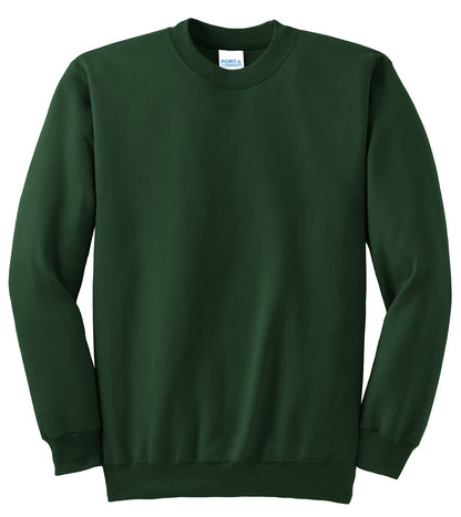 Unisex Essential Fleece Crewneck Sweatshirt - Dark Green