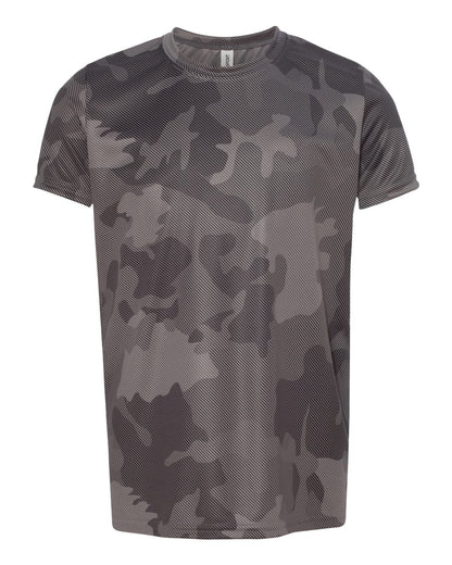 Youth Performance Short-Sleeve T-Shirt - Sport Graphite Laser Camo