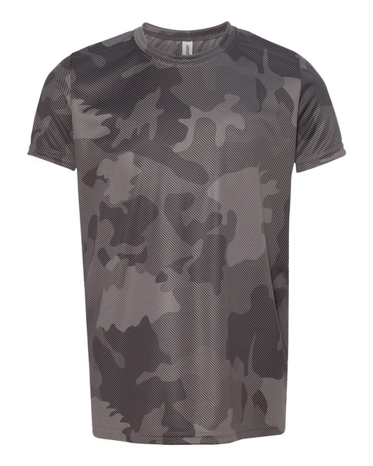 Youth Performance Short-Sleeve T-Shirt - Sport Graphite Laser Camo