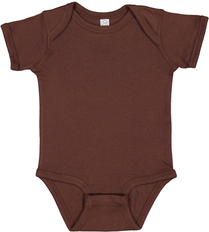 Infant Baby Rib Bodysuit - Brown