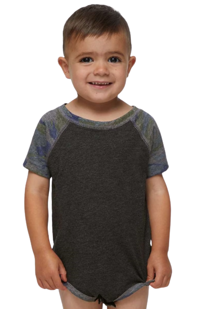 Infant Baseball Bodysuit - Vintage Smke / Vintage Camo