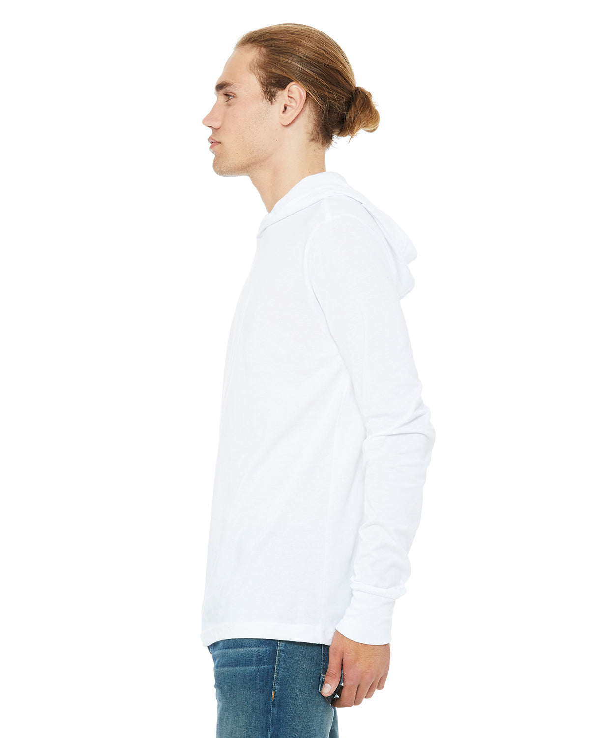 Unisex Jersey Long-Sleeve Hoodie - White