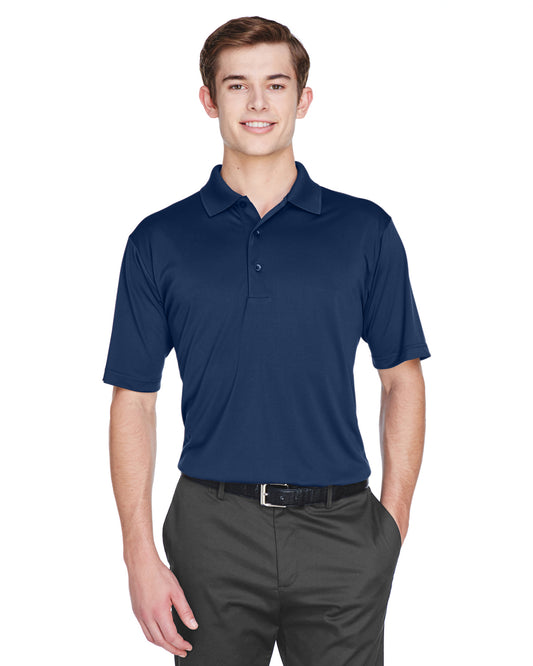 Men's Cool & Dry 8-Star Elite Performance Interlock Polo - Navy