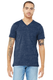 Bella + Canvas 3655C - Unisex Jersey Short-Sleeve V-Neck T-Shirt - Navy Marble