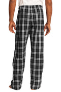 Unisex Flannel Plaid Pant - Black