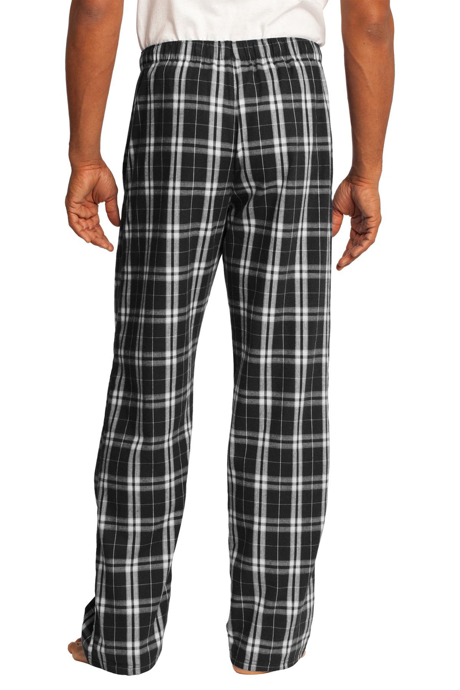 Unisex Flannel Plaid Pant - Black