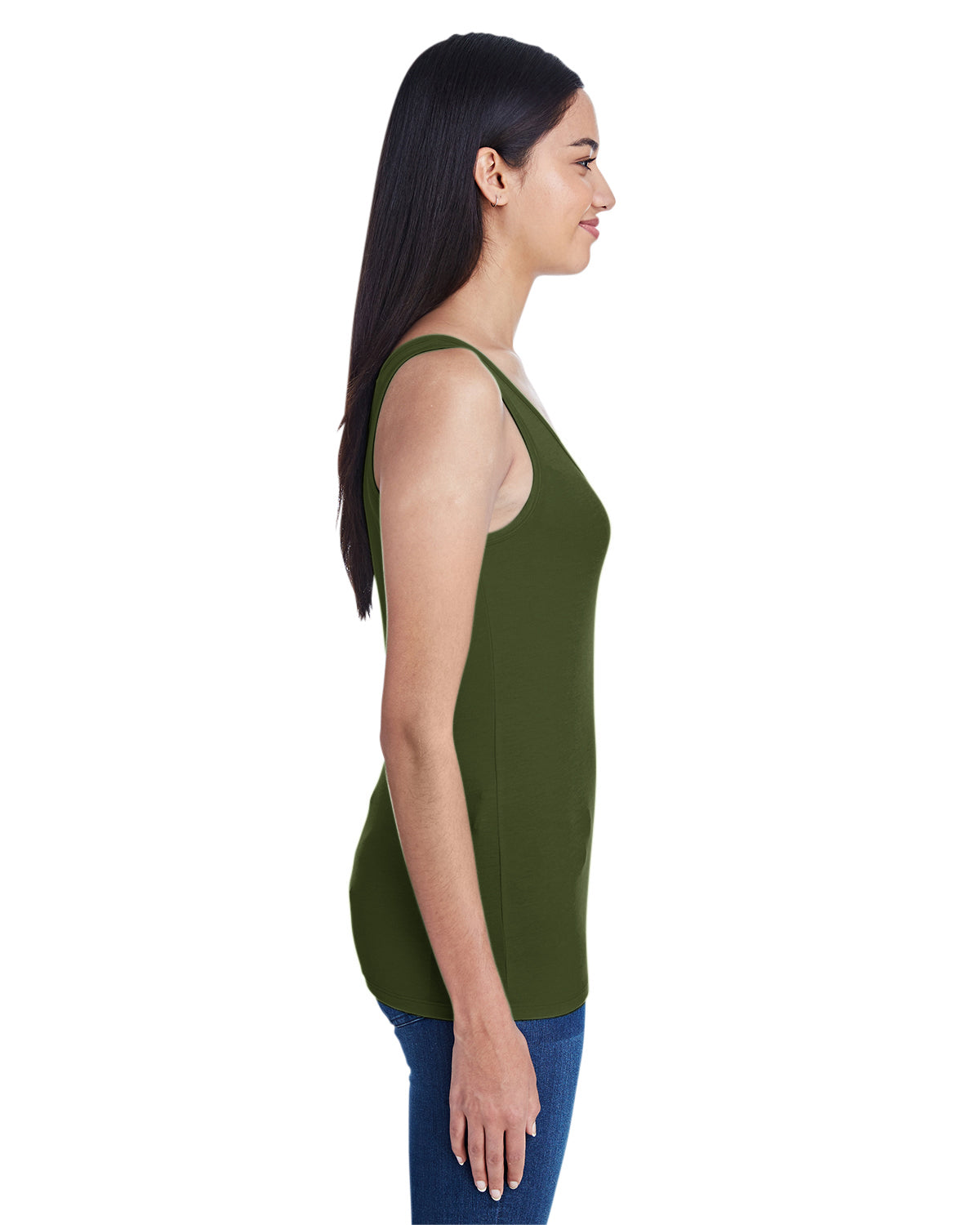 Women's Stretch Tank - City Green