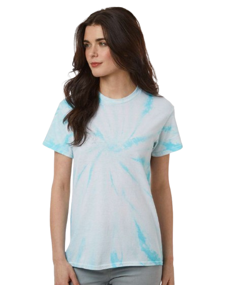 Cyclone Pinwheel Short Sleeve T-Shirt - Pale Turquoise