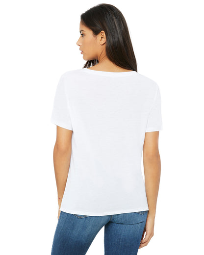 Women's Slouchy V-Neck T-Shirt - White