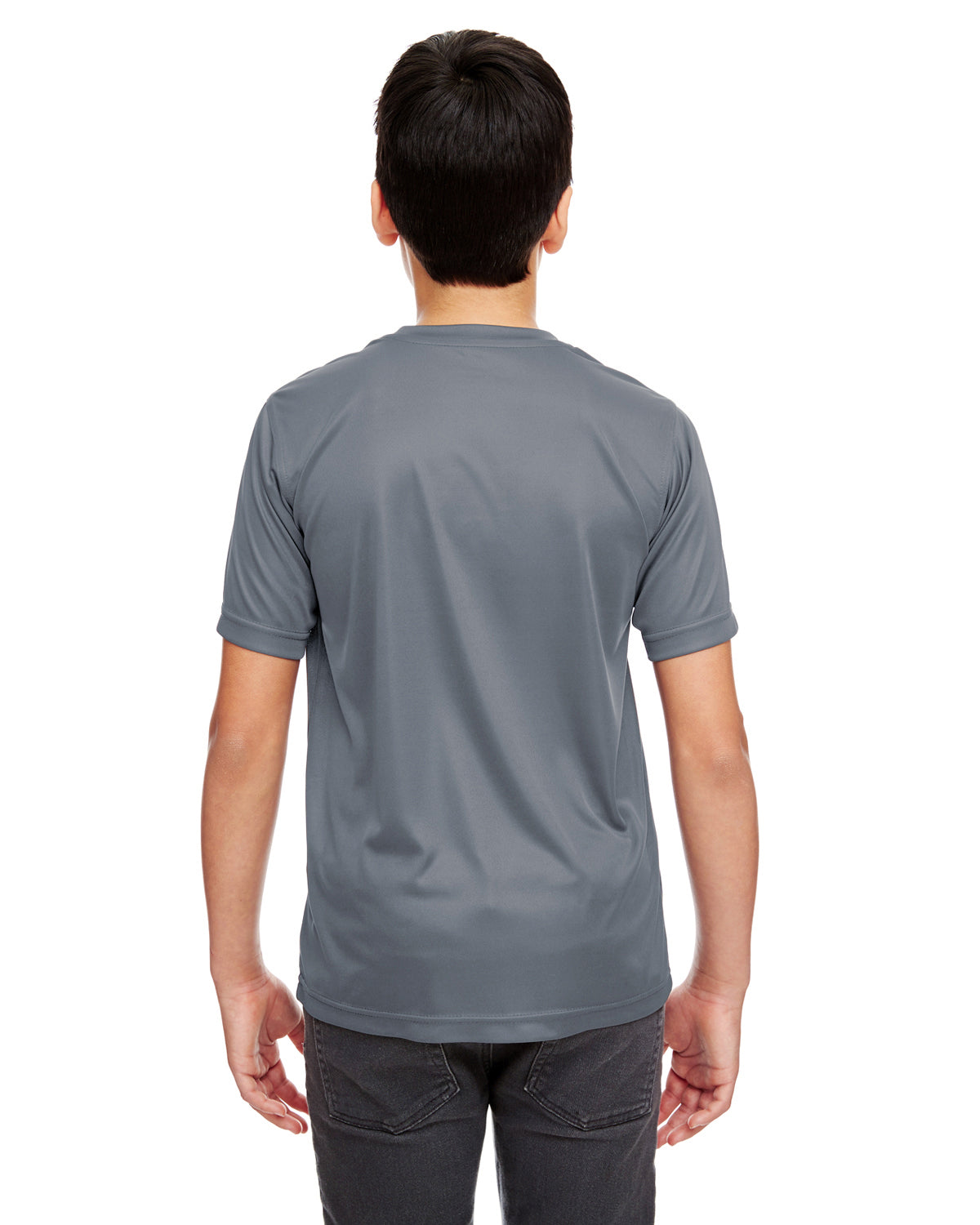 Youth Cool & Dry Sport Performance Interlock T-Shirt - Charcoal