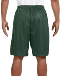 Unisex Nine Inch Inseam Mesh Short - Forest Green
