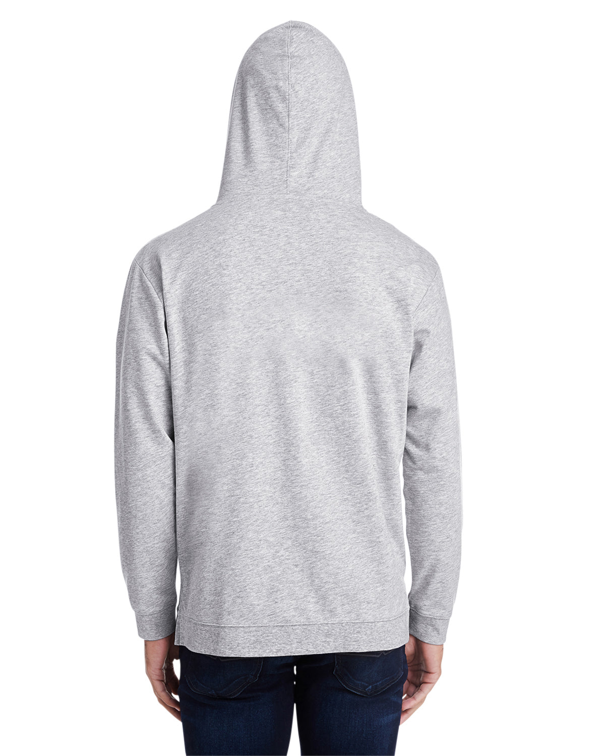 Unisex Light Terry Hoodie - Heather Gray