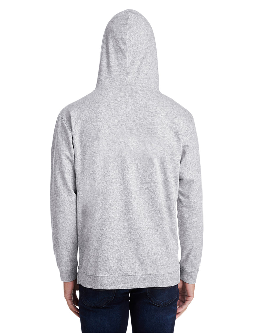 Unisex Light Terry Hoodie - Heather Gray
