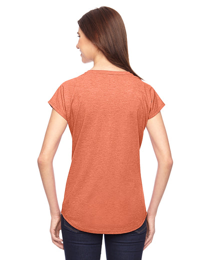 Women's Triblend V-Neck T-Shirt - Heather Bronze
