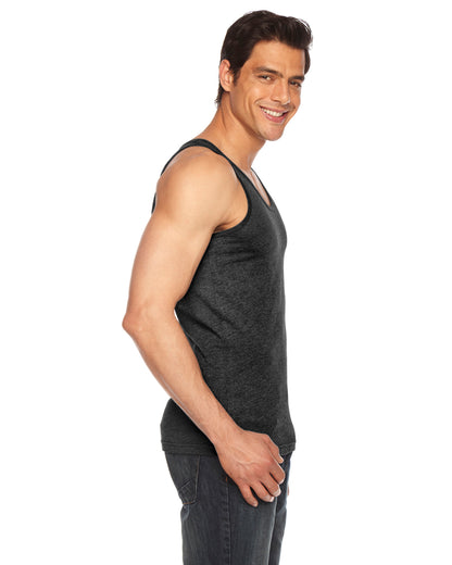 Unisex Poly-Cotton Tank - Heather Black