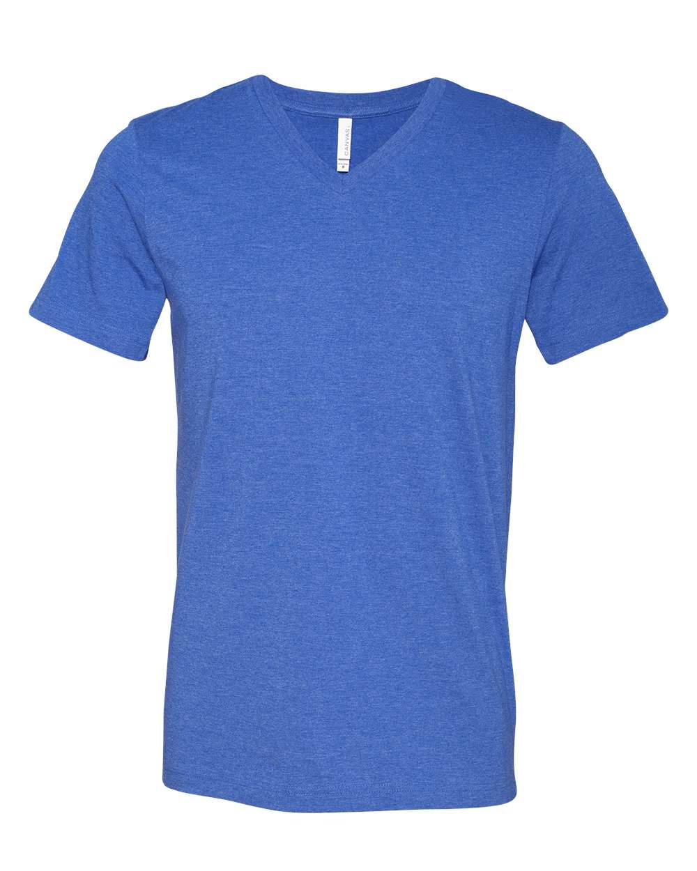 Unisex Jersey Short-Sleeve V-Neck T-Shirt - Heather True Royal