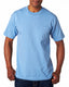 Bayside BA7100 - Unisex 100% Cotton Pocket T-Shirt - Carolina Blue
