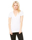 Bella + Canvas 8435 - Women's Triblend Short-Sleeve Deep V-Neck T-Shirt - White Fleck Triblend