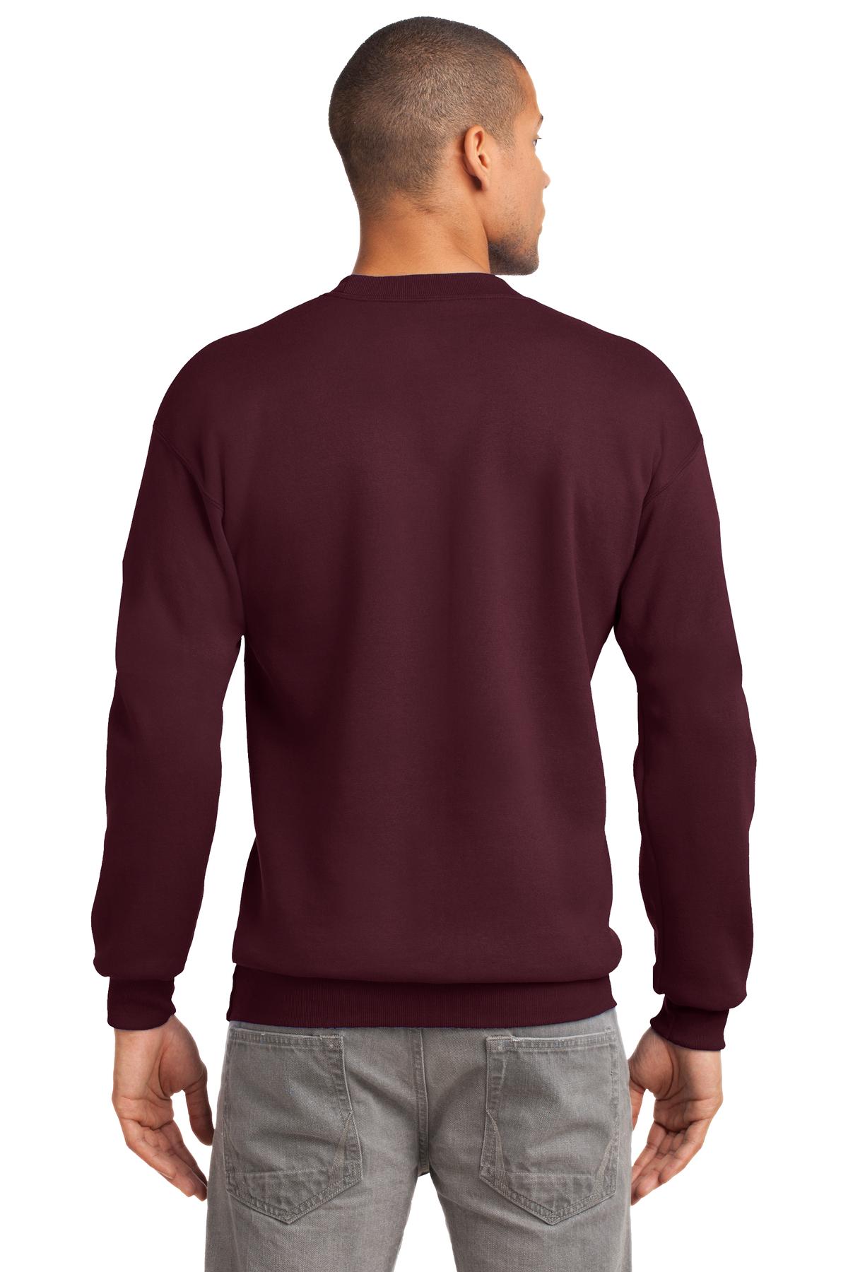 Unisex Tall Essential Fleece Crewneck Sweatshirt - Maroon