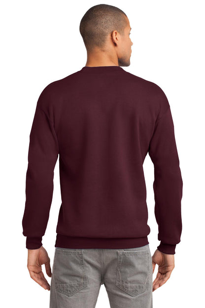 Unisex Tall Essential Fleece Crewneck Sweatshirt - Maroon