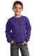 Port & Company PC90Y - Youth Core Fleece Crewneck Sweatshirt - Purple