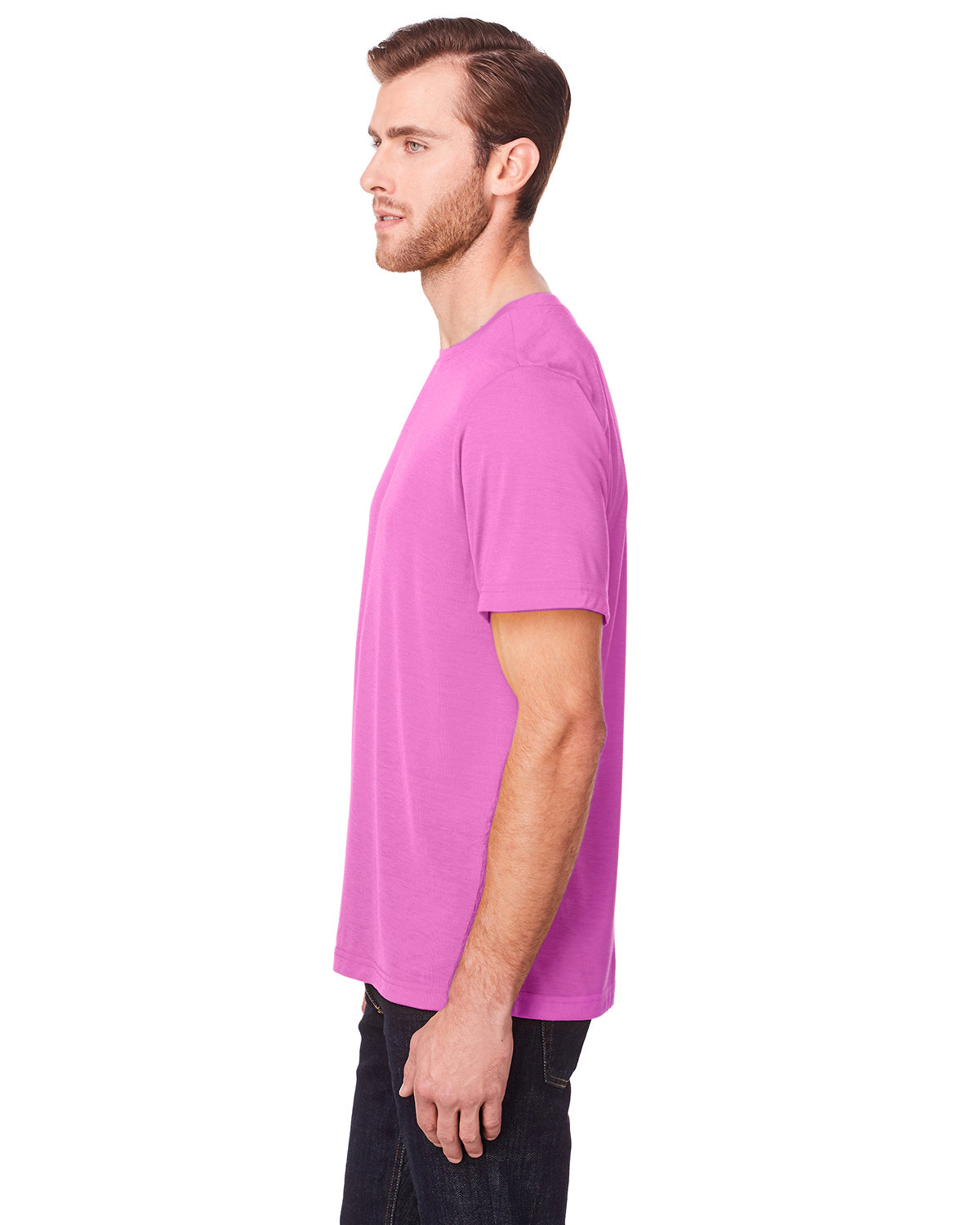 Unisex Fusion ChromaSoft™ Performance T-Shirt - Charity Pink