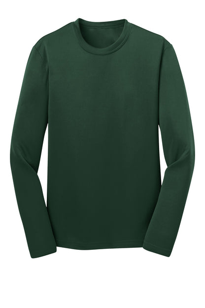 Youth Long Sleeve PosiCharge Competitor Tee - Forest Green