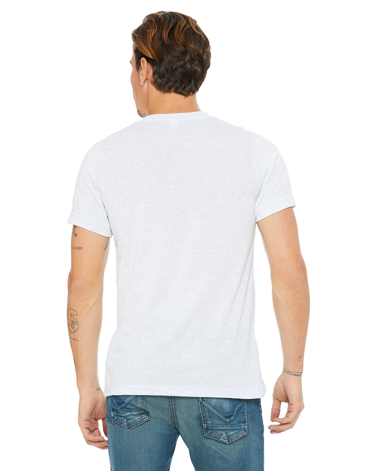 Unisex Jersey Short-Sleeve V-Neck T-Shirt - Ash