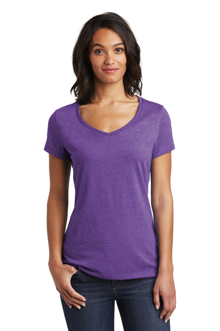 Women's Very Important Tee V-Neck - Heather Purple