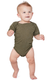 Bella + Canvas 134B - Infant Triblend Short-Sleeve One-Piece - Olive Triblend