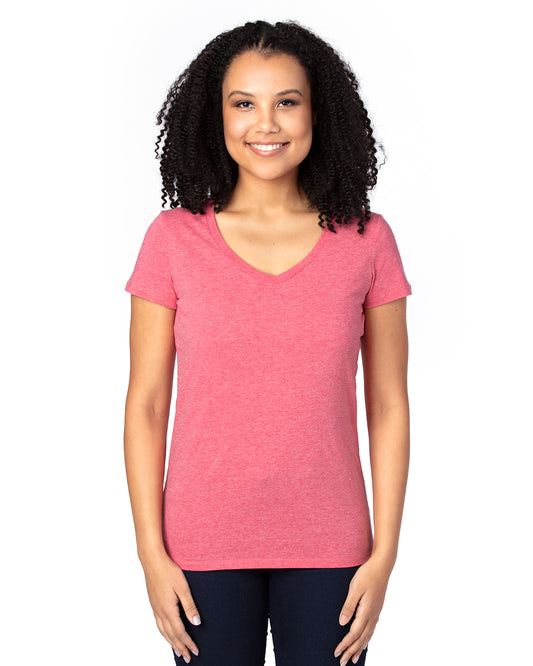 Women's Ultimate V-Neck T-Shirt - Red Heather
