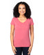 Threadfast Apparel 200RV - Women's Ultimate V-Neck T-Shirt - Red Heather