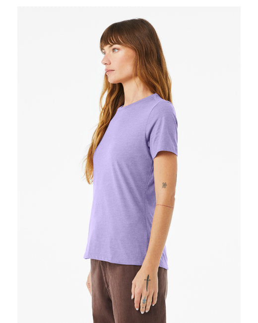 Women's Heathered Relaxed Jersey Short-Sleeve T-Shirt - Heather Dark Lavendr