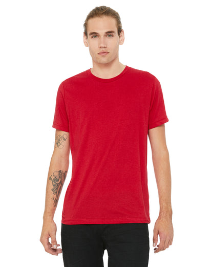 Unisex Poly-Cotton Short-Sleeve T-Shirt - Red
