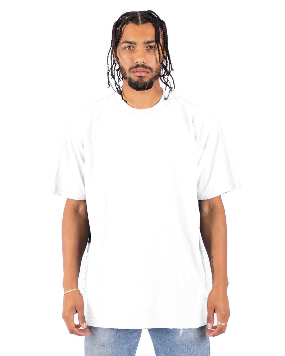 Garment-Dyed Crewneck T-Shirt - White