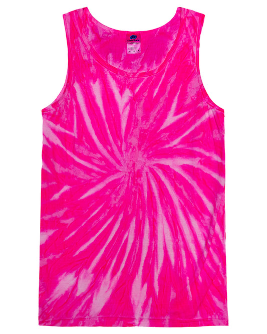 Unisex 100% Cotton Tank Top - NEON BUBBLEGUM