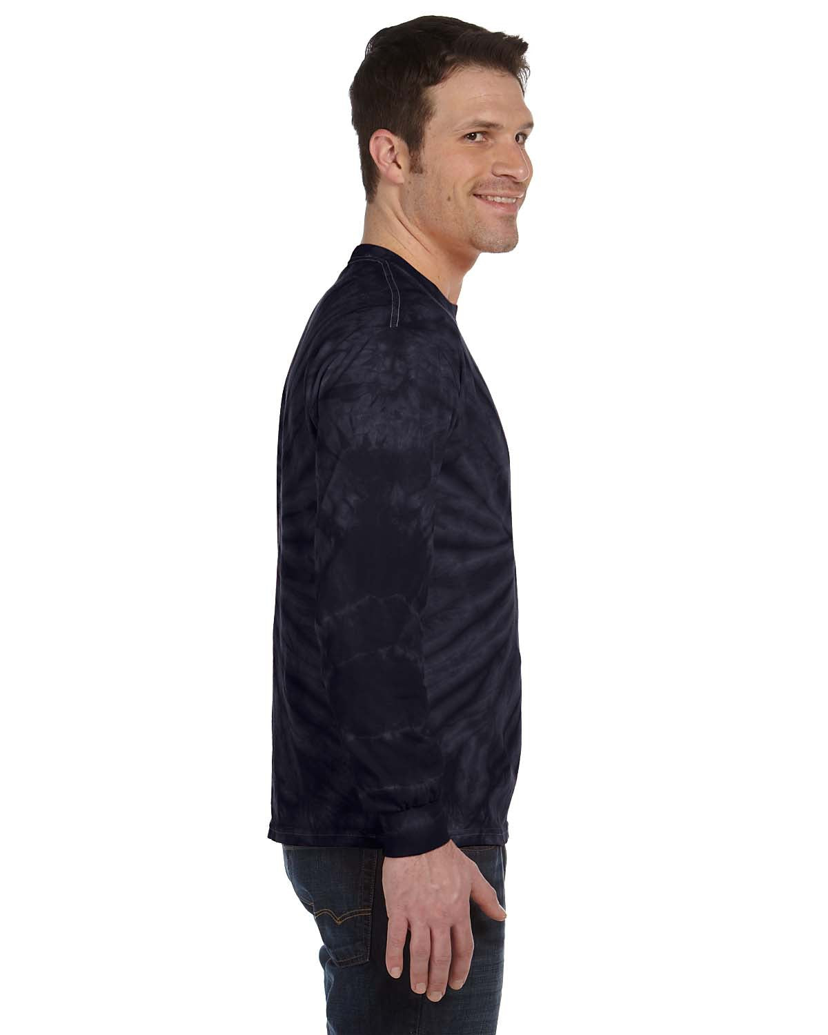 Unisex 100% Cotton Long-Sleeve T-Shirt - Spider Navy