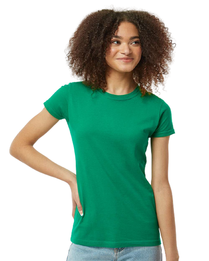 Women's Slim Fit Fine Jersey Tee - Kelly