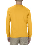 Unisex Heavyweight Cotton Long-Sleeve T-shirt - Gold