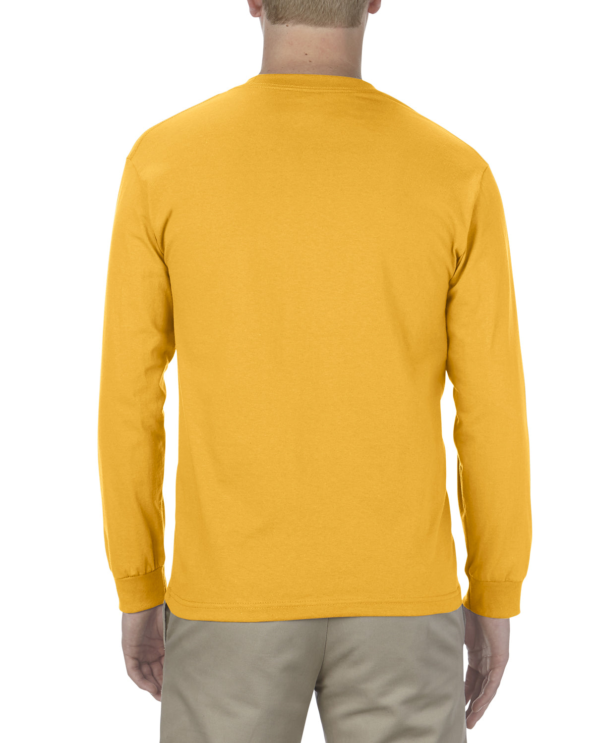 Unisex Heavyweight Cotton Long-Sleeve T-shirt - Gold