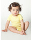 American Apparel 4001W - Infant Baby Rib Short-Sleeve One-Piece - Lemon
