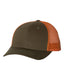 Richardson 115J1 - Low Pro Trucker Cap - Dark Loden / Jaffa Orange