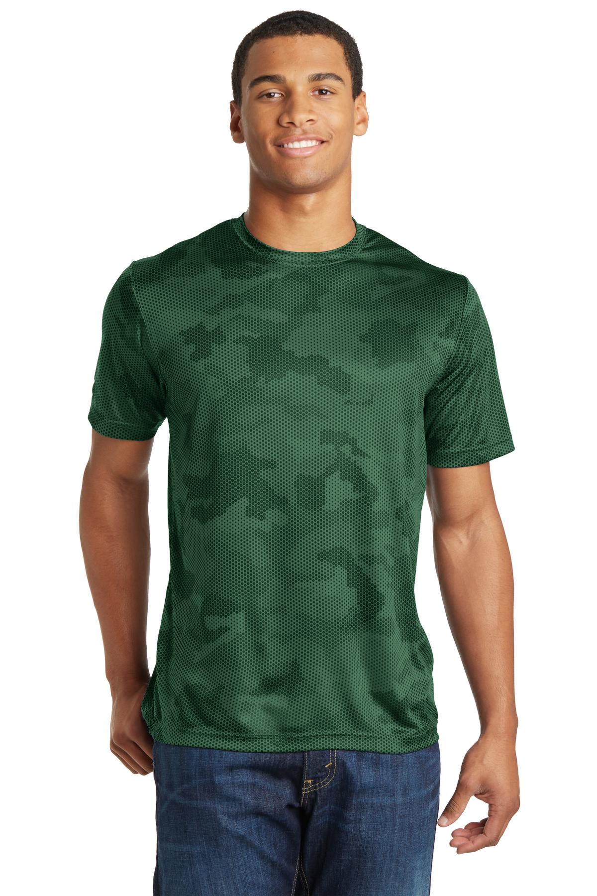 Unisex CamoHex Tee - Forest Green