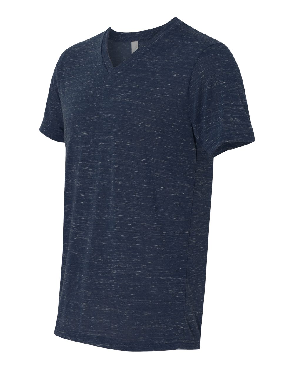 Unisex Jersey Short-Sleeve V-Neck T-Shirt - Navy Marble