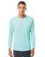 Paragon SM0210 - Unisex Long Sleeve Performance Tee - Aqua Blue