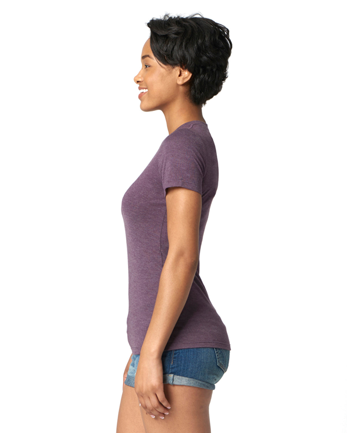 Women's Triblend Crew - Vintage Purple