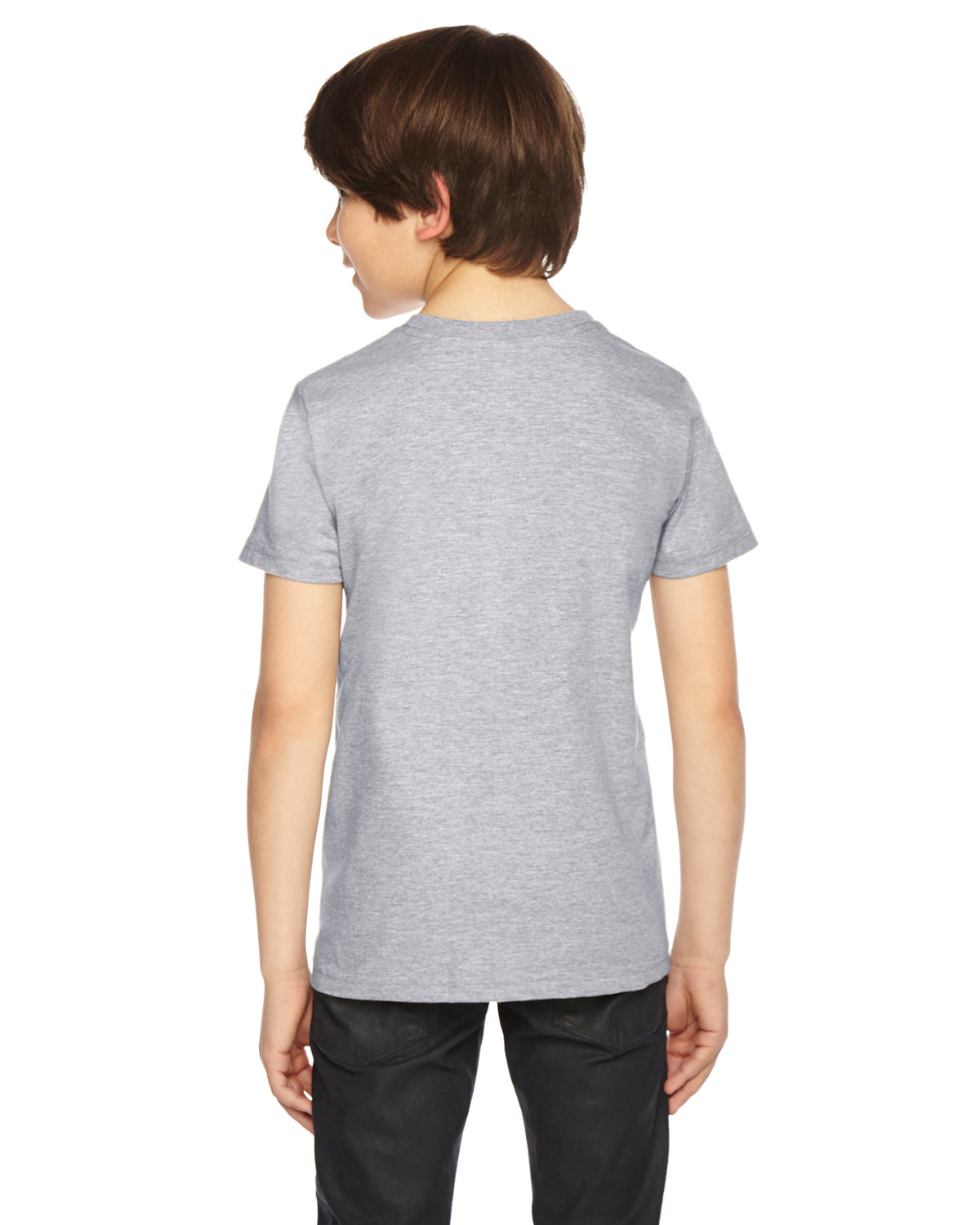 Youth Fine Jersey Short-Sleeve T-Shirt - Heather Gray