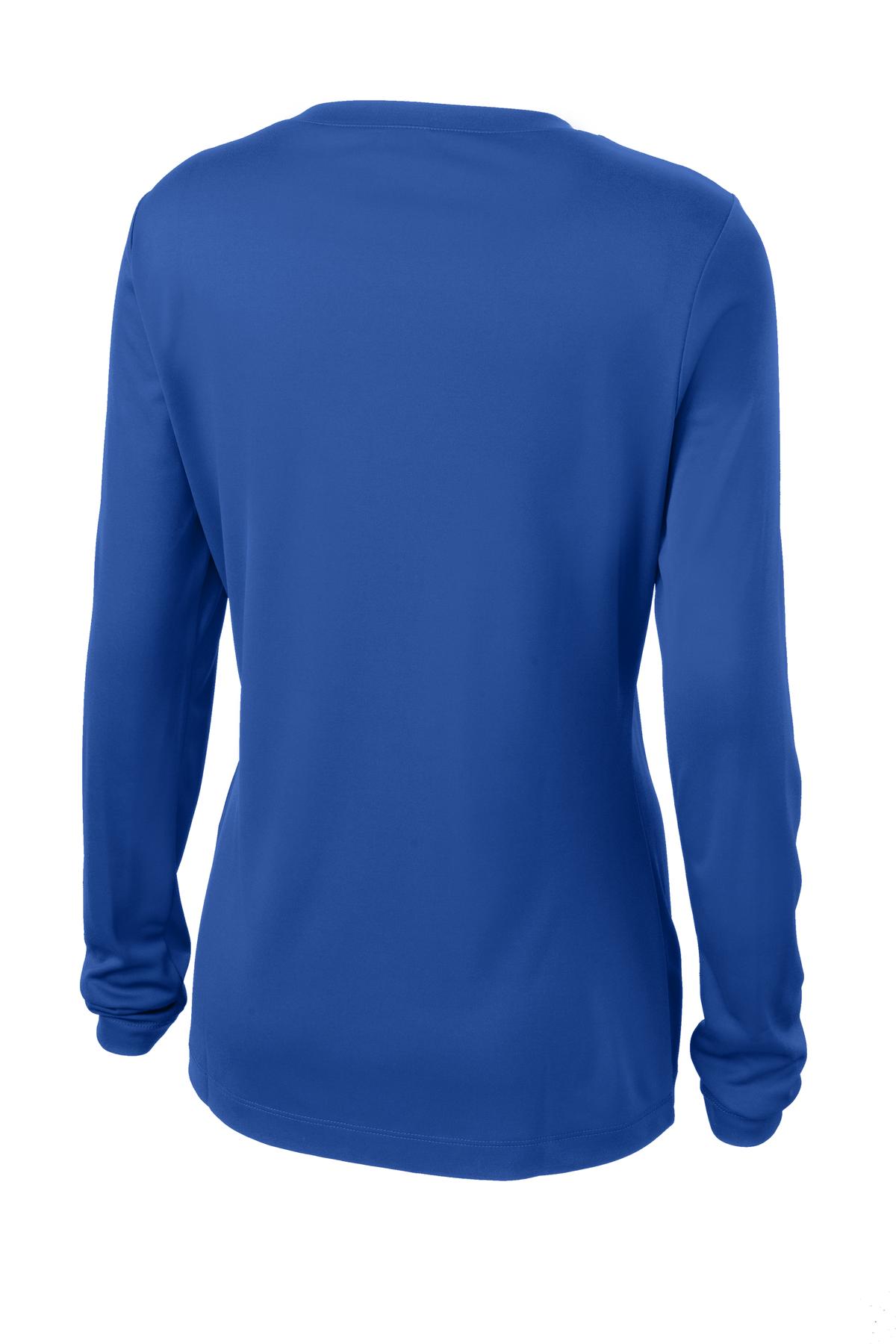 Women's Long Sleeve PosiCharge Competitor V-Neck Tee - True Royal