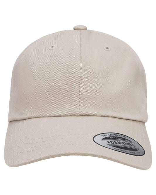 Unisex Low-Profile Cotton Twill Dad Cap - Stone