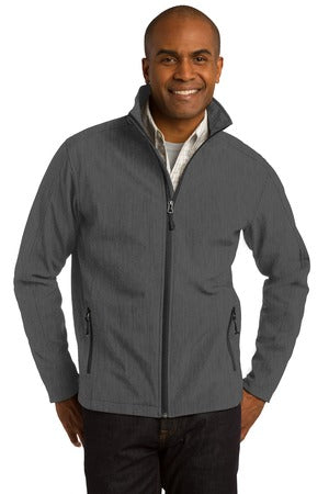 Unisex Core Soft Shell Jacket - Black Charcoal Heather